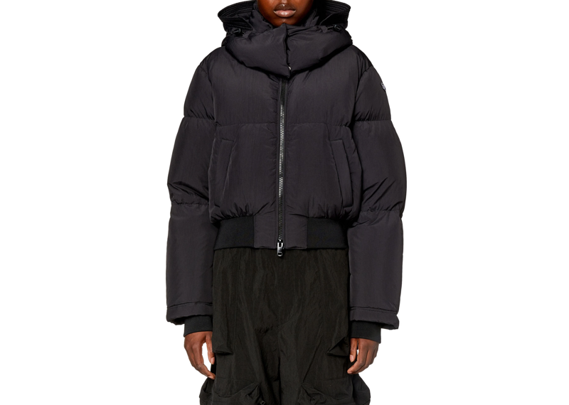 Diesel Bunda W-Peyt-Short Jacket Black