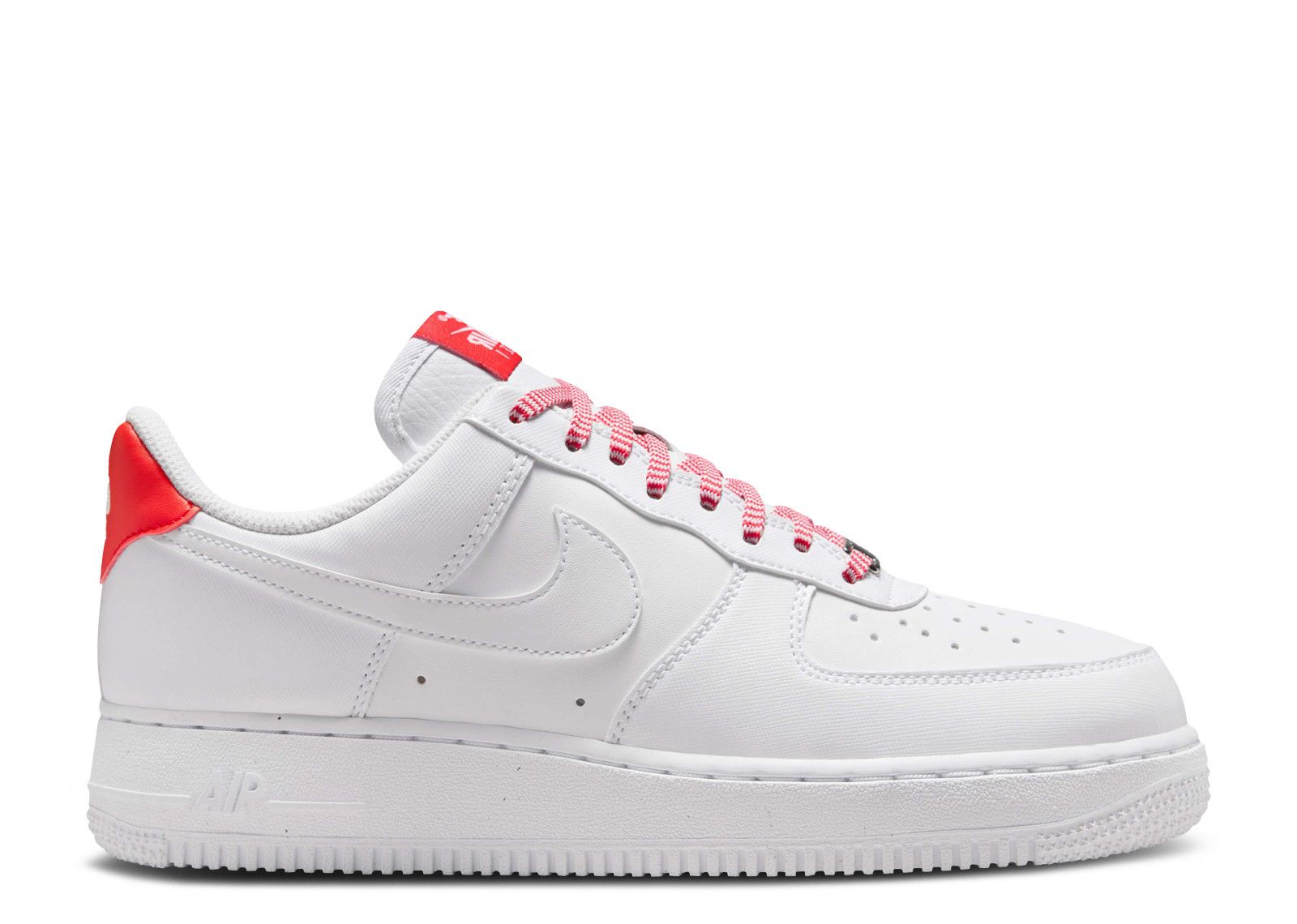 Wmns Air Force 1 07 Patterned Red Laces-Nike-pikastore.cz