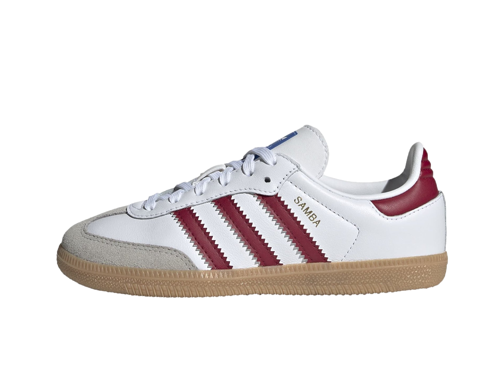 Adidas Samba OG White Burgundy Gum