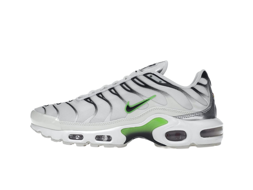 Nike Air Max Plus White Neon Metallic Silver (Women's)-sneakers-Nike-pikastore.cz
