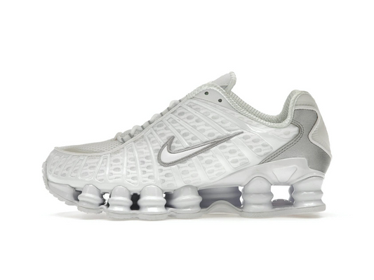 Nike Shox TL White Metallic Silver Max Orange (Women's)