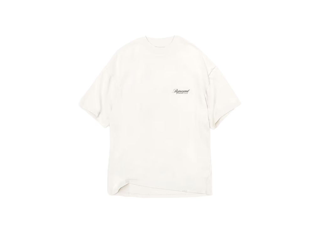 Represent Owners Club Script T-Shirt Flat White