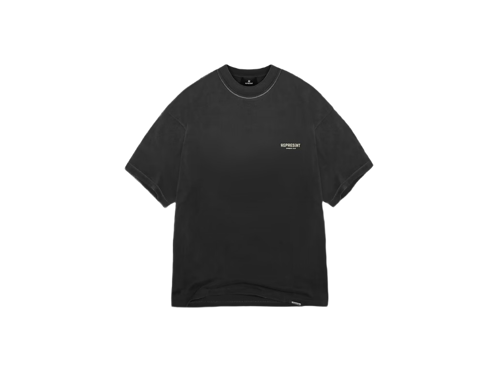 Represent Owners Club Aged T-Shirt Black-Represent-pikastore.cz