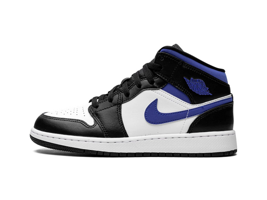 Nike Jordan 1 Mid White Black Racer Blue