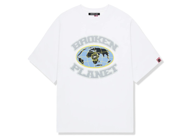 Broken Planet Market Grid T Shirt Snow White-Broken Planet-pikastore.cz