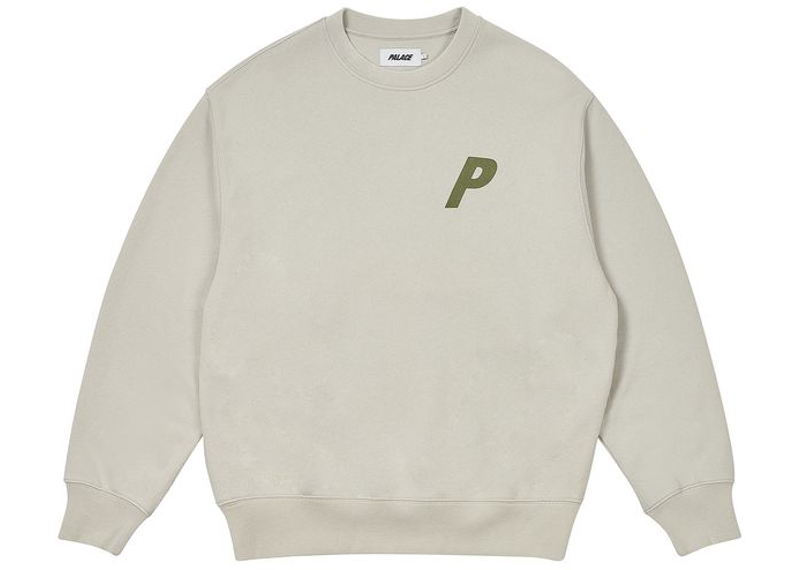 Palace Pigment P3 Crew Concrete Grey-Palace-pikastore.cz