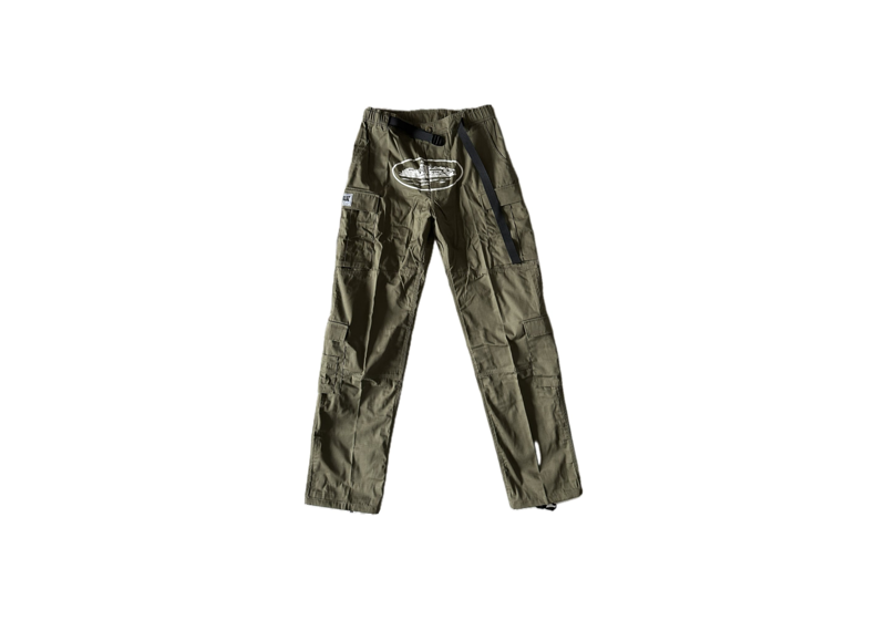 Corteiz Guerillaz Cargo Pants Khaki/White