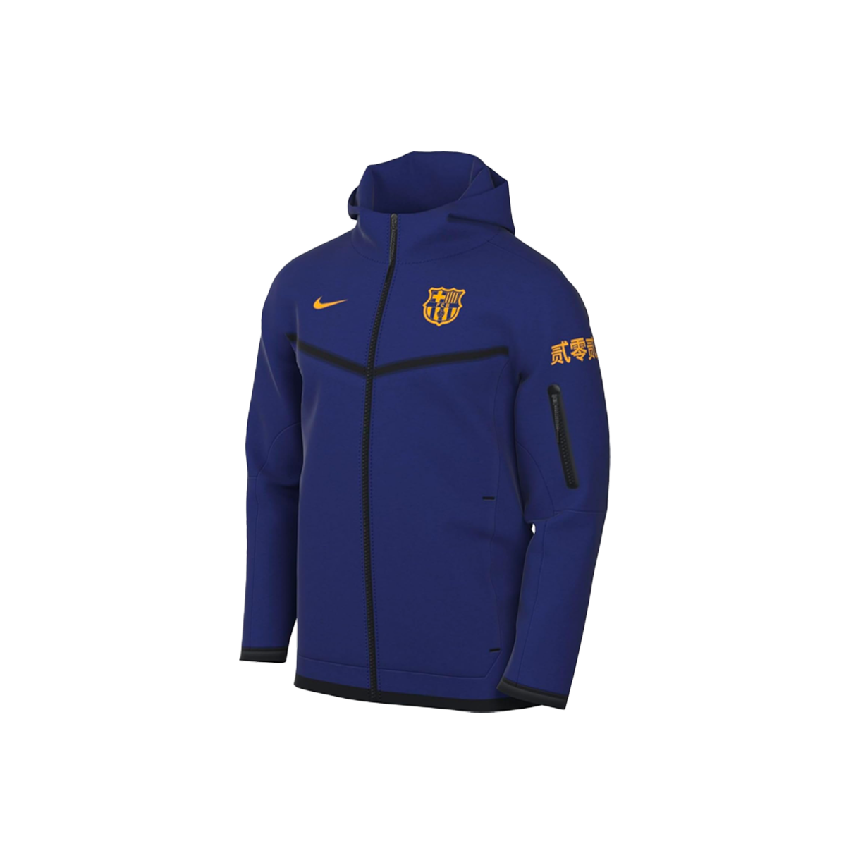 Nike FC Barcelona 23/24 Tech Fleece Windrunner FZ -Blue-Nike-pikastore.cz