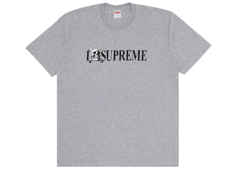 Supreme Skull Tee Heather Grey-Supreme-pikastore.cz