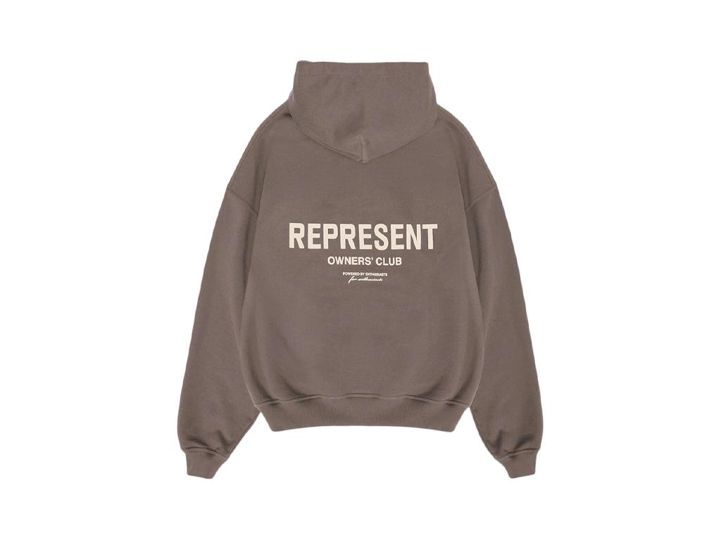 Represent Owners Club Zip Hoodie Fog