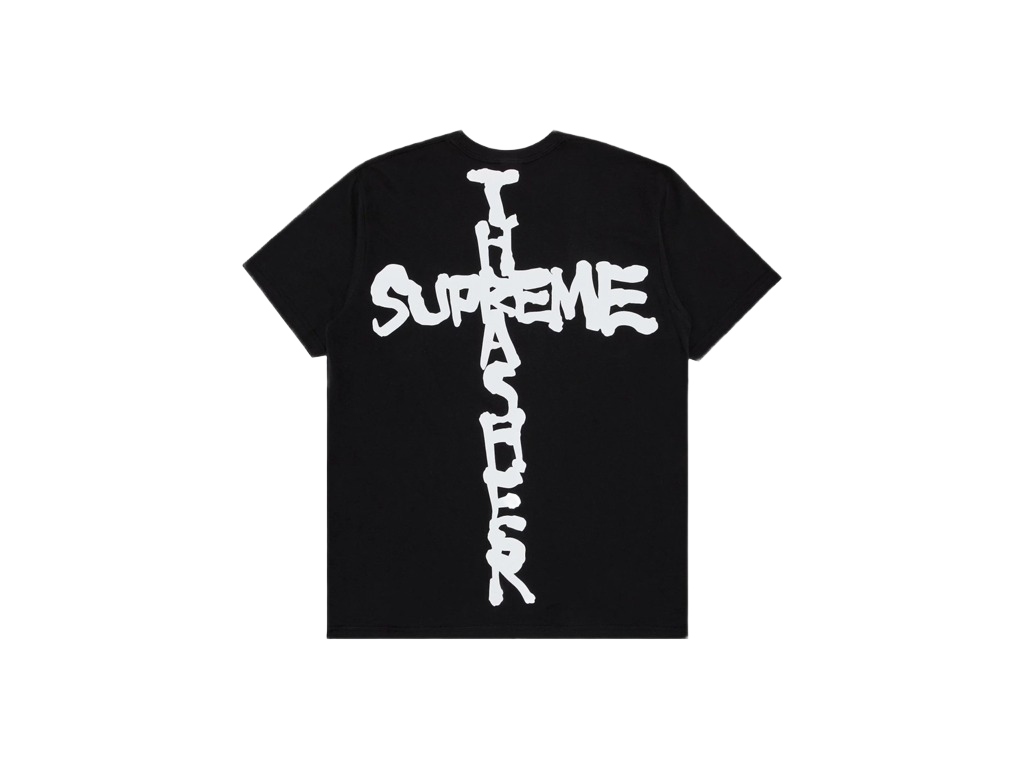 Supreme Thrasher Cross Tee Black-Supreme-pikastore.cz