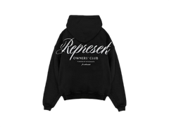 Represent Owners Club Script Hoodie Black