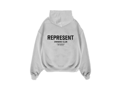 Represent Owners Club Zip-Up Grey Hoodie