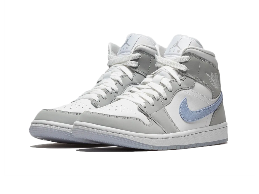 Jordan 1 Mid Wolf Gray Aluminum (Women's)