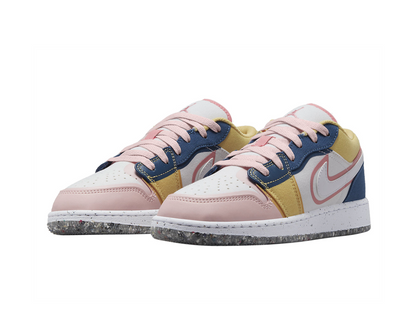 Nike Air Jordan 1 Low SE GS Multi-Color Canvas