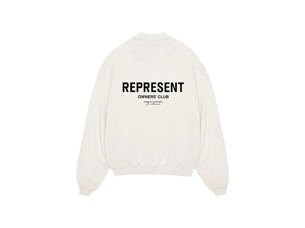Represent Owners Club Crewneck Flat White-Represent-pikastore.cz
