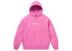 Supreme Swarovski Motion Logo Hooded Sweatshirt Pink