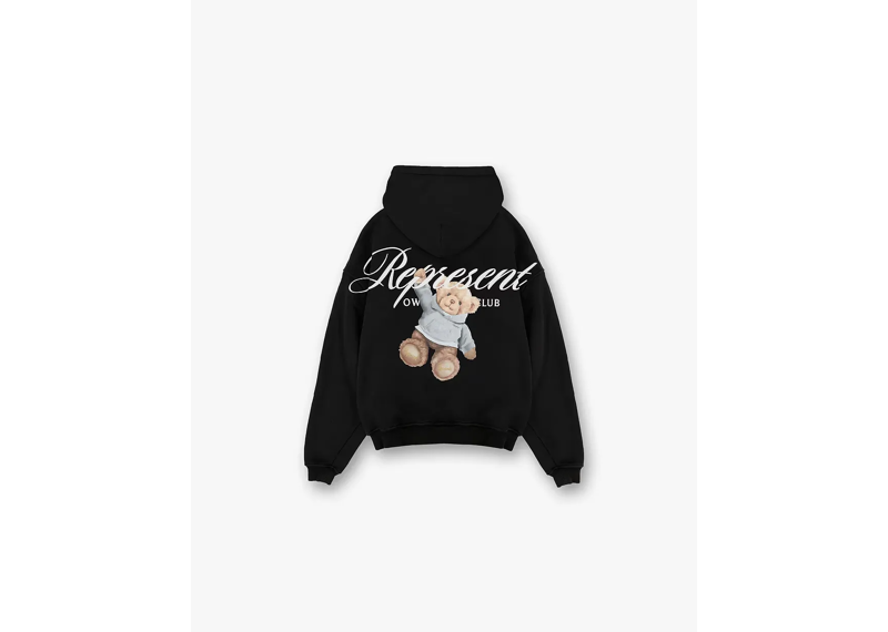 Represent X Harrods Bear Owners Club Hoodie Jet Black-Represent-pikastore.cz