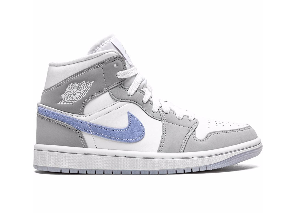 Jordan 1 Mid Wolf Gray Aluminum (Women's)