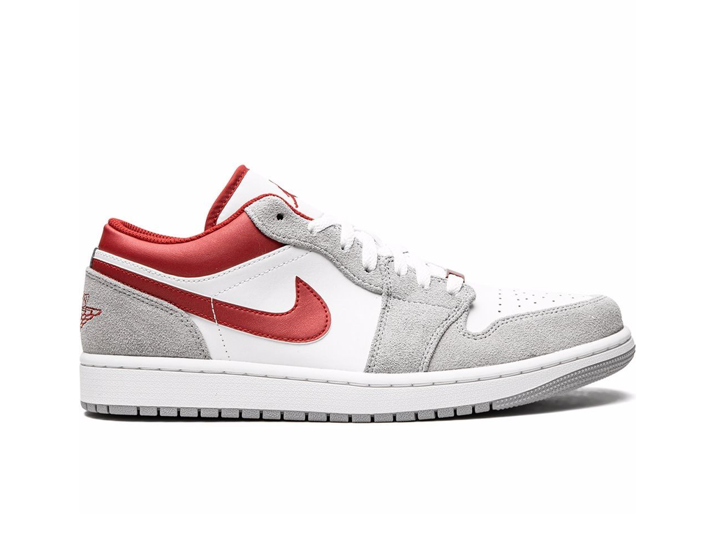 Nike Jordan 1 Low SE Smoke Grey Gym Red (GS)