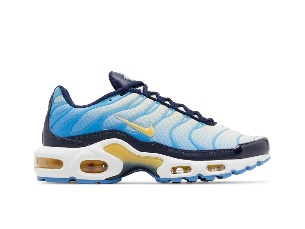 Wmns Air Max Plus University Blue Topaz Gold