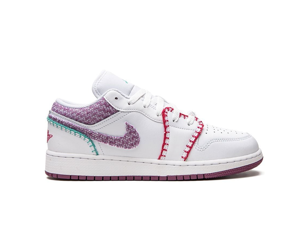 Nike Jordan 1 Low White Light Bordeuax (GS)