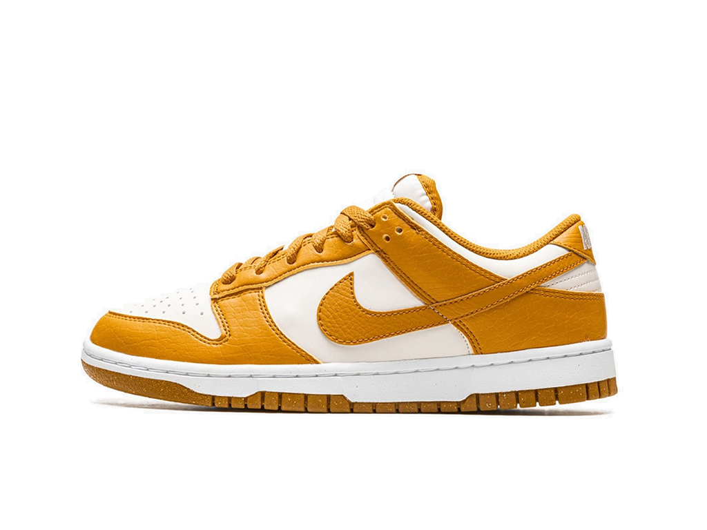 Nike Dunk Low Next Nature Phantom Gold Suede (Women's)