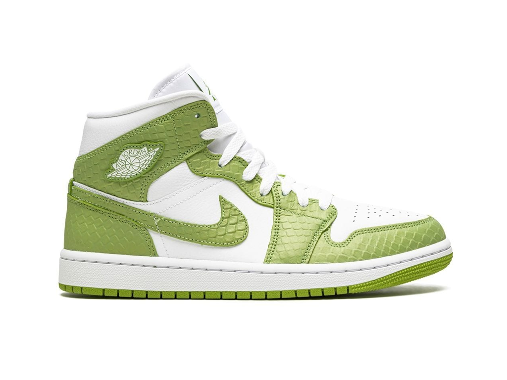 Nike Jordan 1 Mid Green Python (Women's)