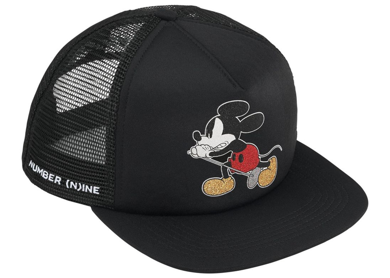 Supreme x Number (N)Ine x Mickey Mouse Mesh Back 5-Panel Black