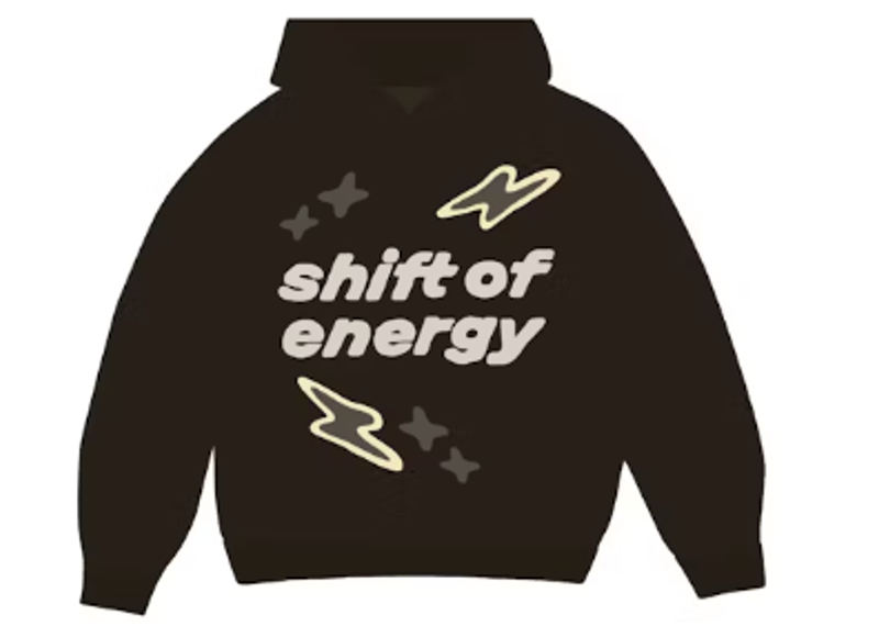 Broken Planet Shift of Energy Hoodie Dark Brown