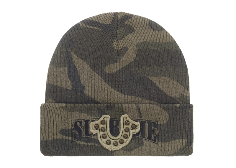 Supreme True Religion Beanie (FW25) Woodland Camo