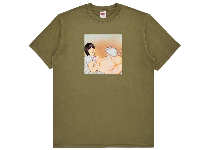 Supreme Mouse Tee (SS25) Olive-Supreme-pikastore.cz