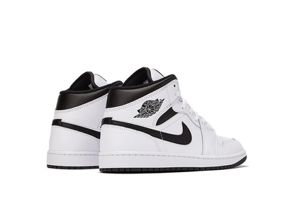 Nike Air Jordan 1 Mid GS White Black