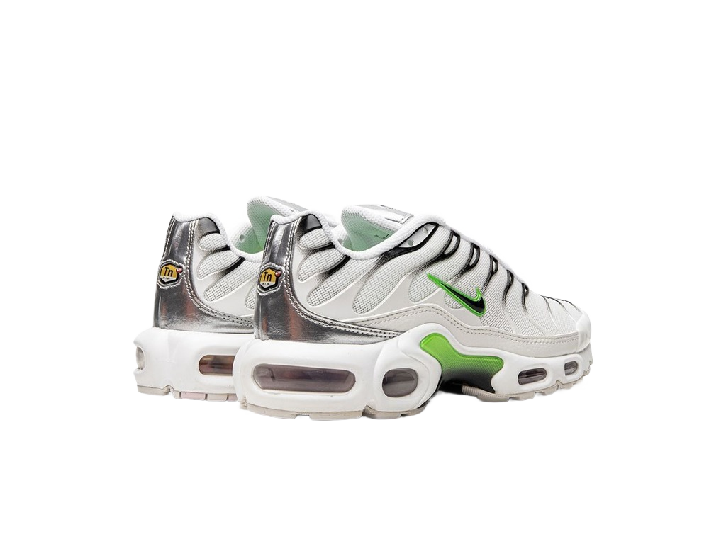 Nike Air Max Plus White Neon Metallic Silver (Women's)-sneakers-Nike-pikastore.cz