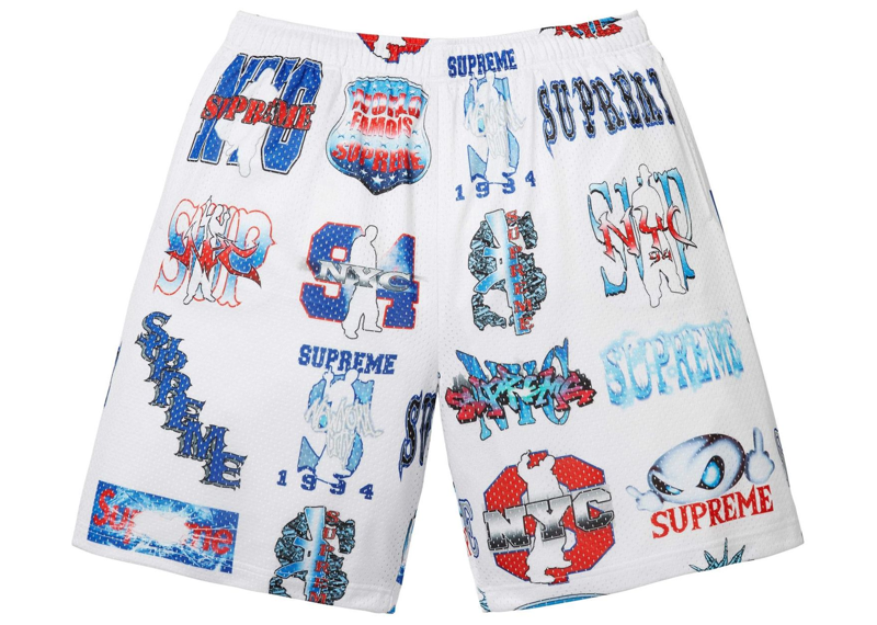 Supreme Flash Mesh Short White