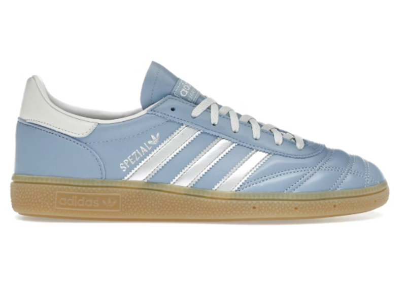 adidas Handball Spezial Quilted Stitching Ash Blue Silver (Womens)