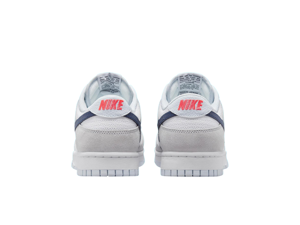 Nike Dunk Low White Grey Navy Aqua Mini Swoosh