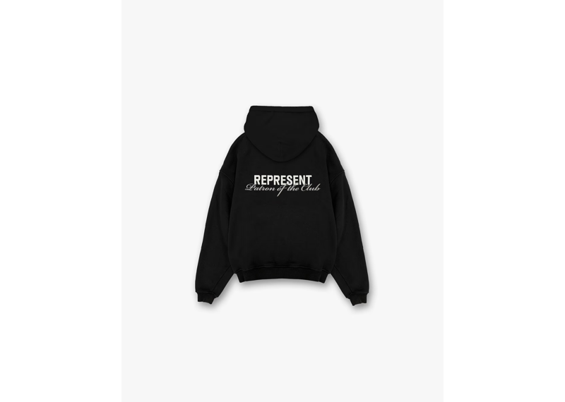 Represent Patron Of The Club Hoodie Black-Represent-pikastore.cz