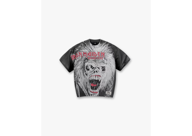 Represent X Iron Maiden British Metal T-Shirt Stained Brown-Represent-pikastore.cz