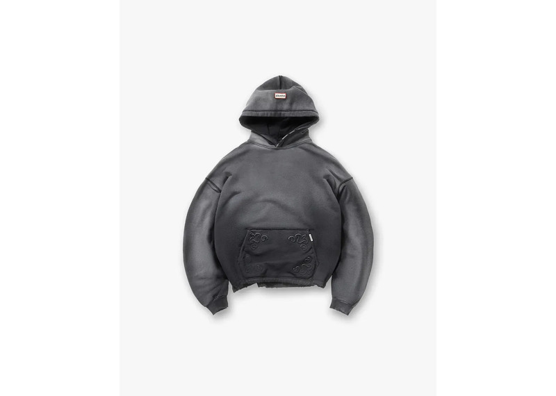 Represent X Hunter Hoodie Stained Black-Represent-pikastore.cz