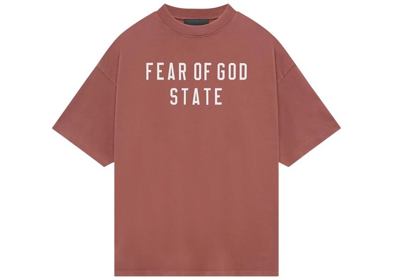 Fear of God Essentials Heavy Crewneck Tee Crimson