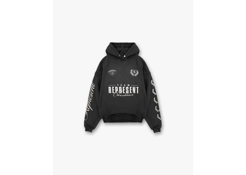Represent World Championship Hoodie Stained Black-Represent-pikastore.cz