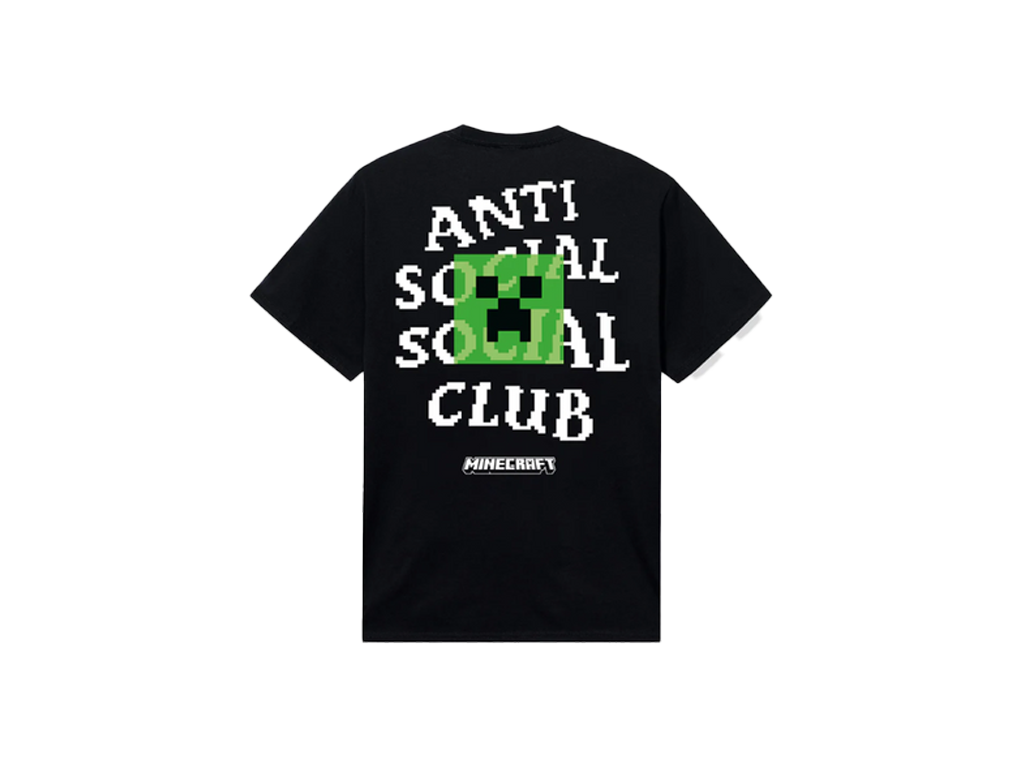 ASSC x Minecraft Creeper Head Logo Tee Black-ASSC-pikastore.cz