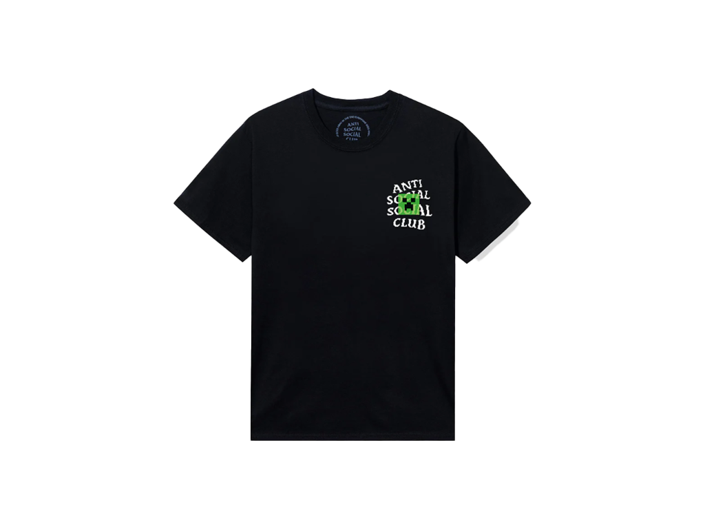 ASSC x Minecraft Creeper Head Logo Tee Black-ASSC-pikastore.cz
