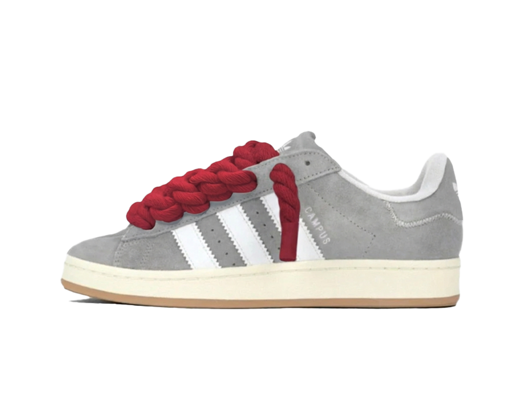 Adidas Campus 00s Grey Rope Laces Red-Adidas-pikastore.cz