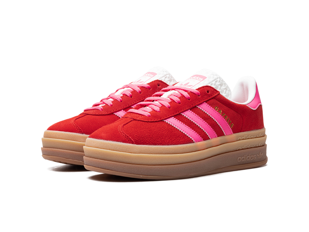 Adidas Gazelle Bold Collegiate Red Lucid Pink (Women's)-sneakers-Adidas-pikastore.cz