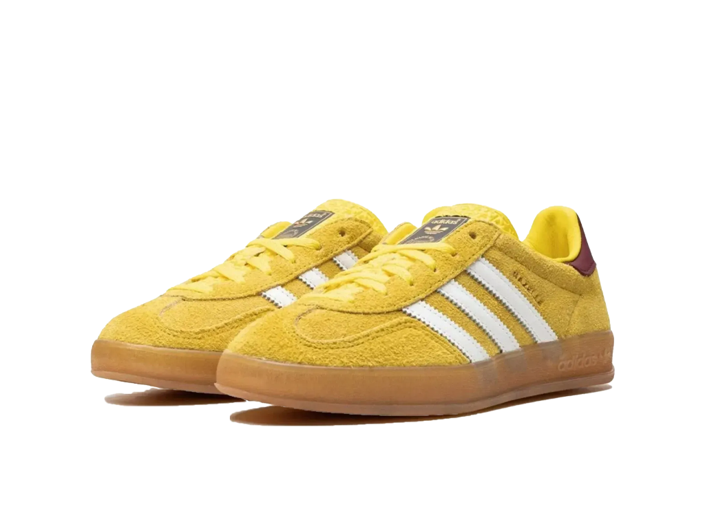 Adidas Wmns Gazelle Indoor Bright Yellow Burgundy