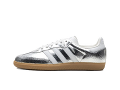 Adidas Wmns Samba OG Silver Metallic Cracked Leather