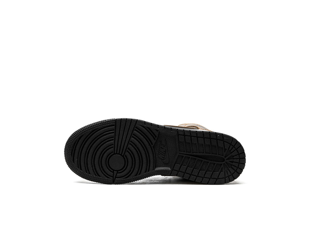 Nike Air Jordan 1 Mid SE GS Metallic Gold Black-Air Jordan-pikastore.cz