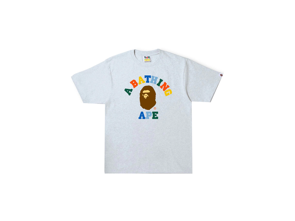 BAPE Colors College Tee (SS22) Gray-BAPE-pikastore.cz